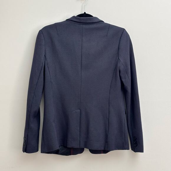 Banana Republic Navy One Button Stretchy Casual Blazer Jacket Women’s Size 6 - Picture 8 of 8